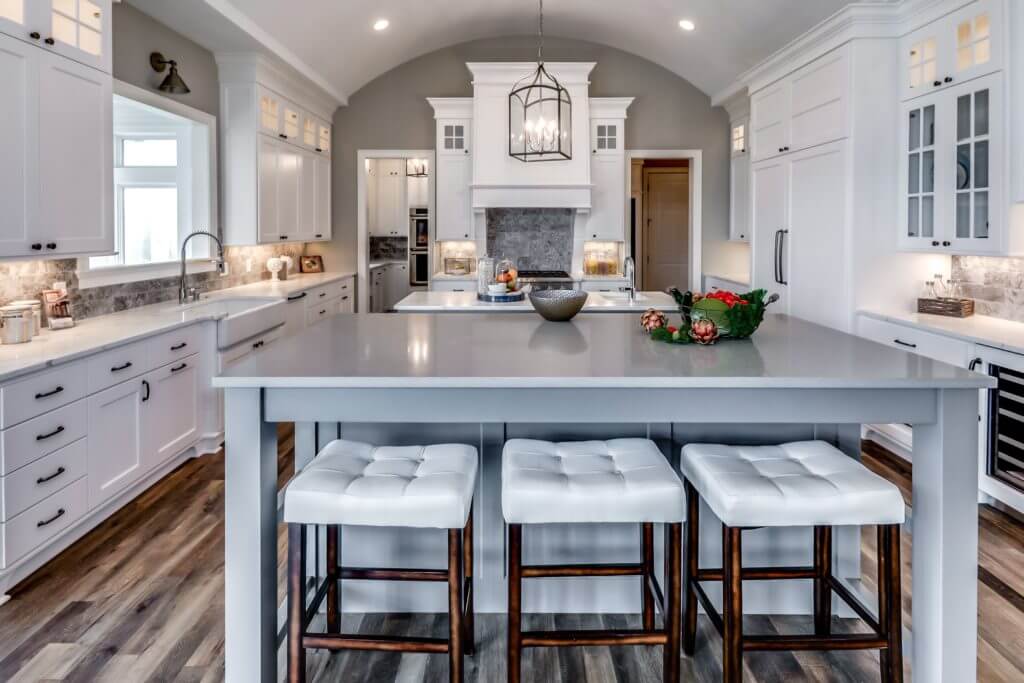 A full kitchen in a Lakeview Orono home