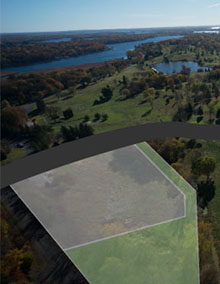 A large plot of luxury land in the Lakeview Orono community