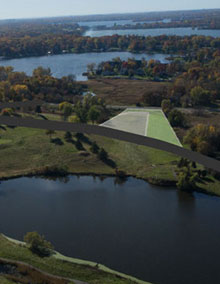 A lot between two lakes in Lakeview Orono