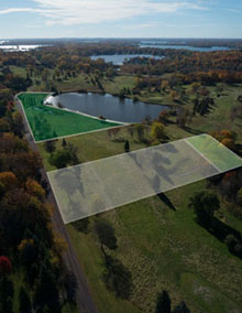 A plot of land in Orono, MN built for luxury homes