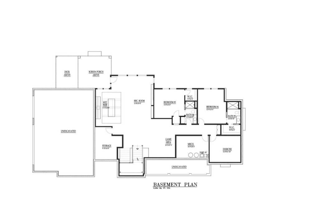 Basement floor plan